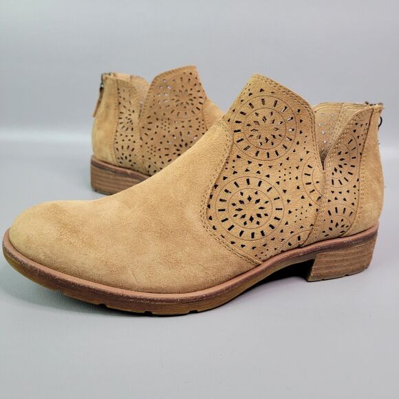 Söfft Shoes - Sofft Women’s Barrosa Sunset Orange Suede Ankle Bootie Size 8.5M